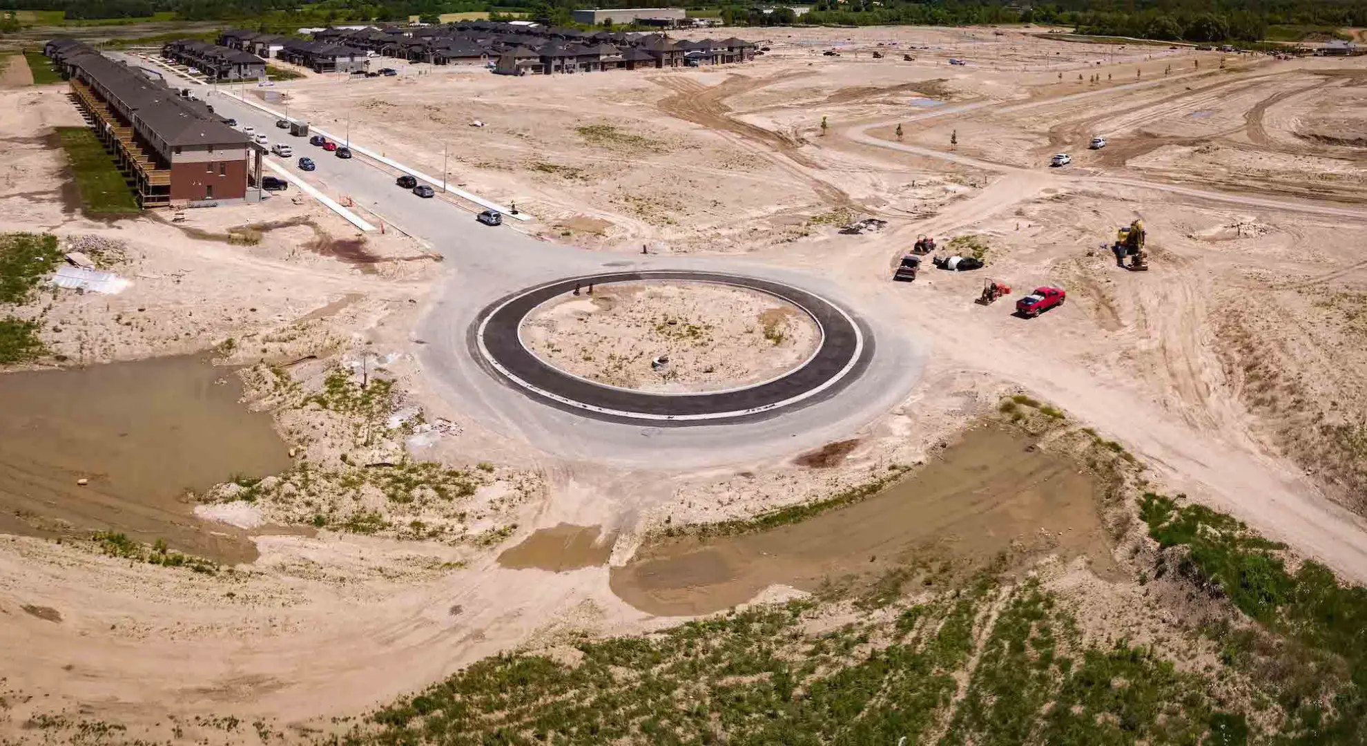 Aerial view captured by drone